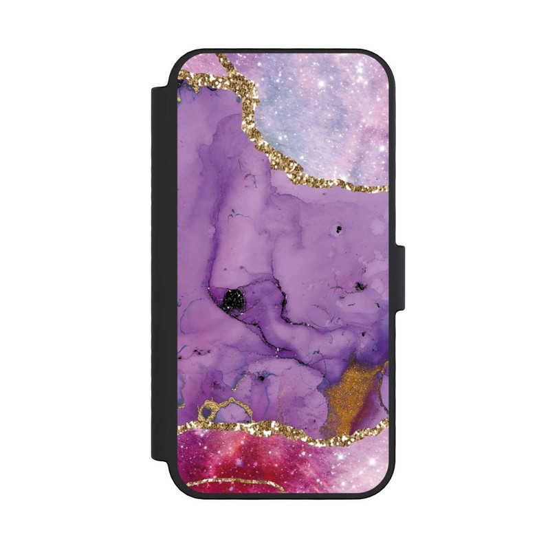 iPhone 16 Pro NIVOflip Purple Galaxy Glamour Marble