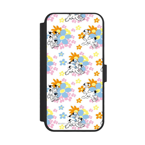 Apple iPhone 16 Pro NIVOflip Idéfix sur fleurs colorées