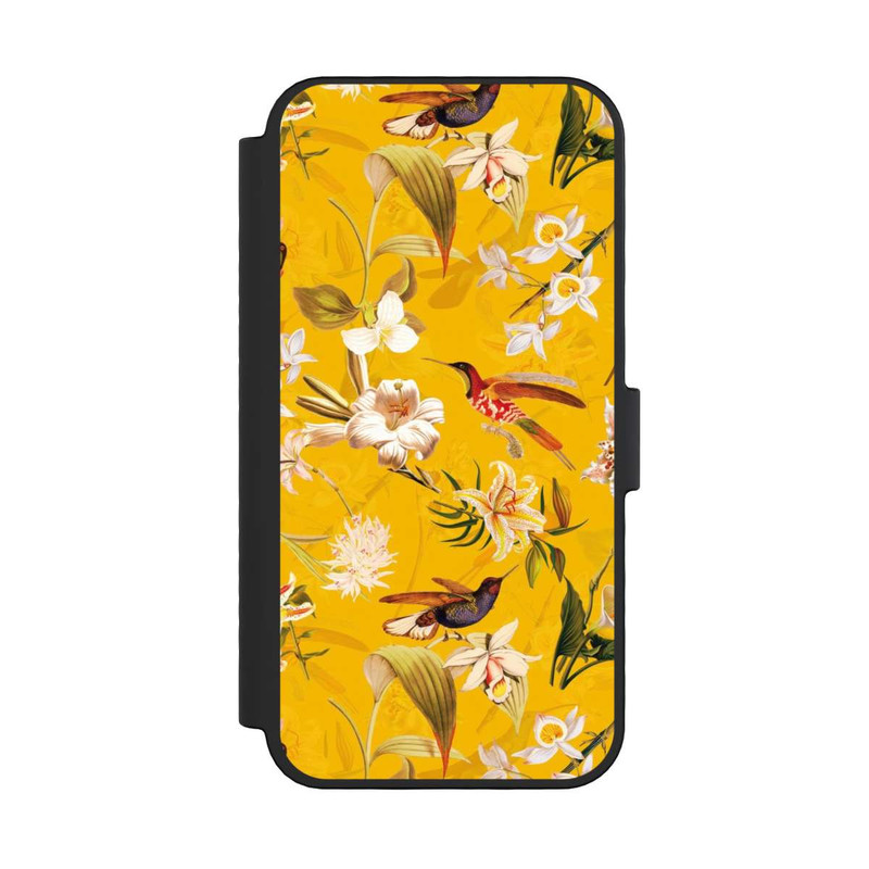 iPhone 16 Pro NIVOflip Motif Colibri Jaune