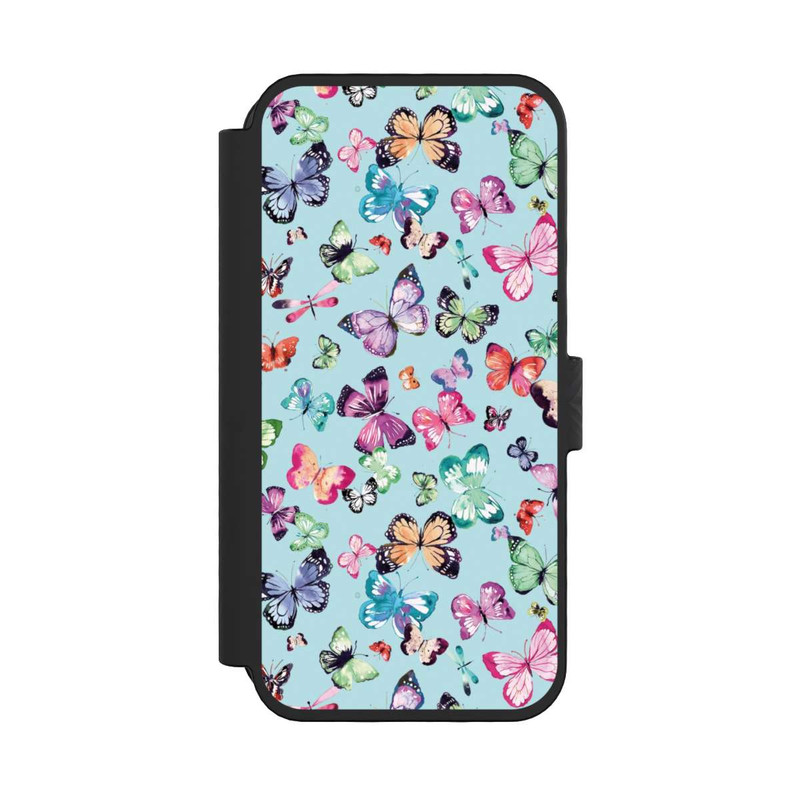 iPhone 16 Pro NIVOflip Butterflies Pink Orange Blue