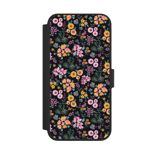 Apple iPhone 16 Pro NIVOflip Petites Fleurs colorées Noir 2