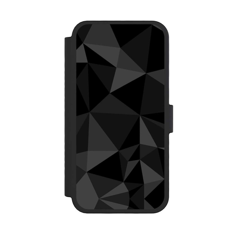 iPhone 16 Pro NIVOflip Polygonmuster schwarz