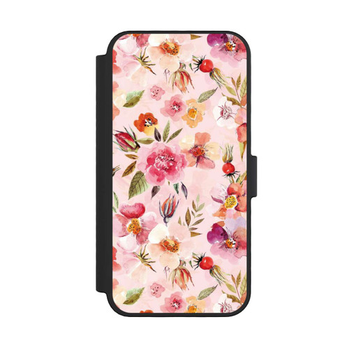 Apple iPhone 16 Pro NIVOflip Hagebuttentapete Rosa Frühling