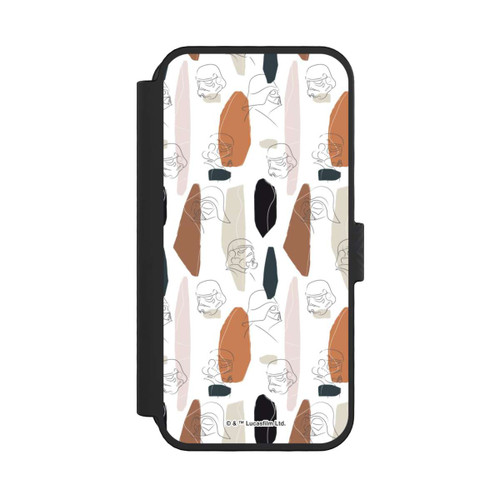 Apple iPhone 16 Pro NIVOflip Dunkle Seite Line Art