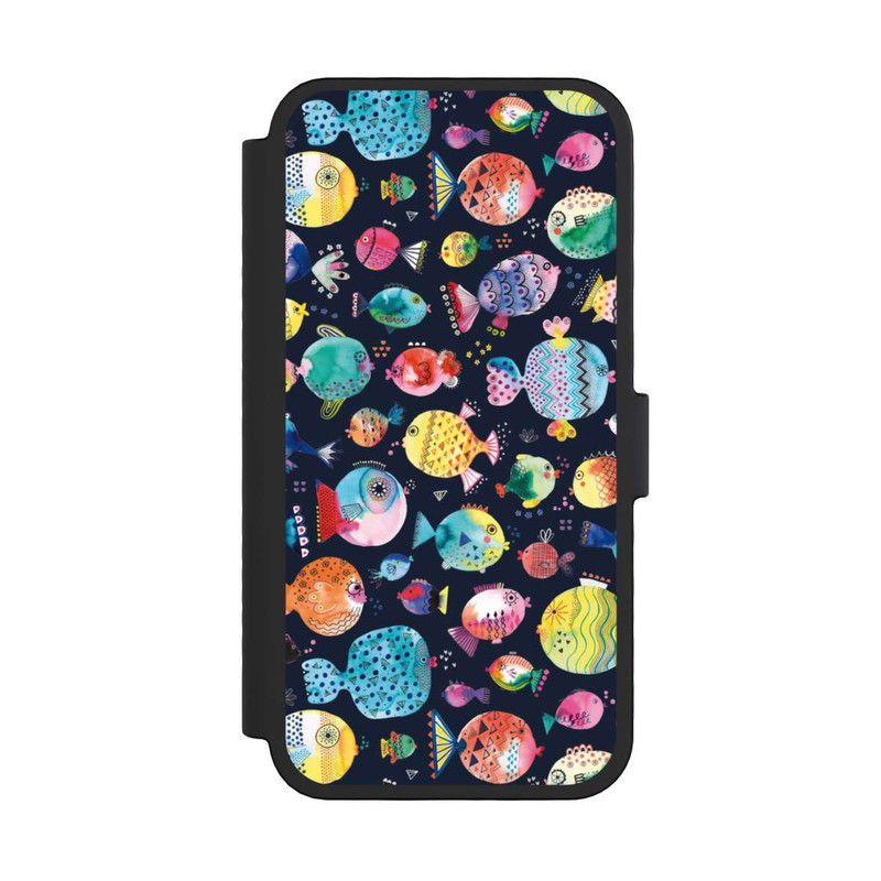 iPhone 16 Pro NIVOflip Strandkugelfische Kinder Marineblau
