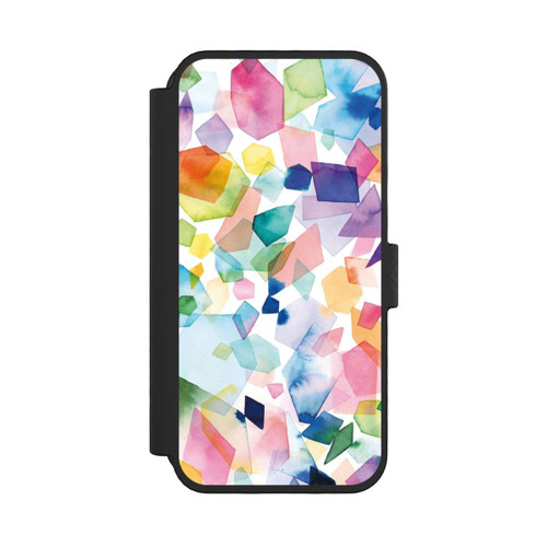 Apple iPhone 16 Pro NIVOflip Colorful Watercolor Gems Diamonds