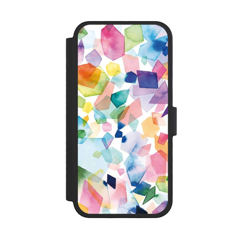iPhone 16 Pro NIVOflip Bunte Aquarelledelsteine ​​und Diamanten