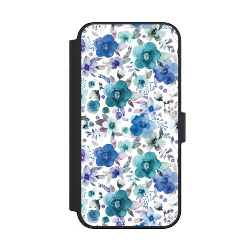 Apple iPhone 16 Pro NIVOflip Winterblumensträuße Blau