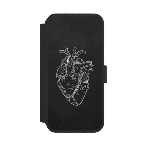 Apple iPhone 16 Pro NIVOflip Heart Drawing Black
