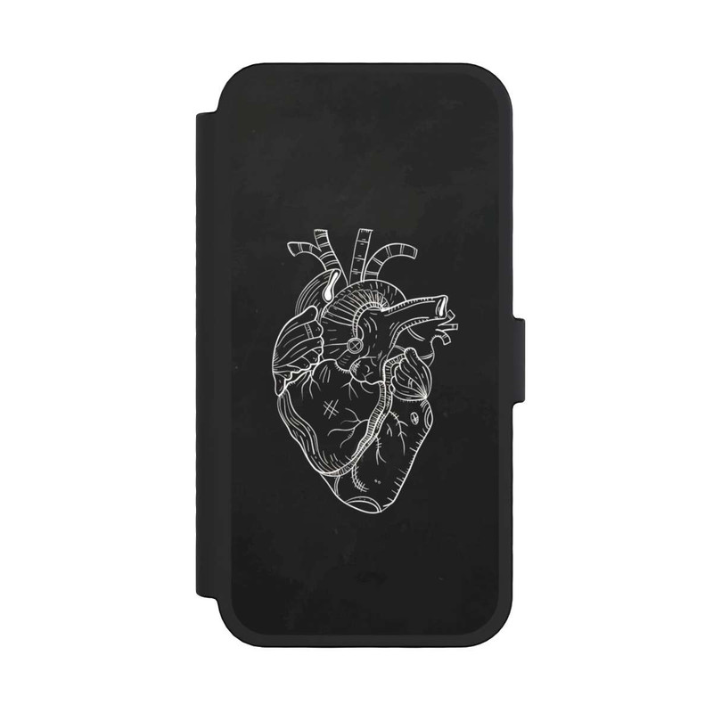 iPhone 16 Pro NIVOflip Heart Drawing Black