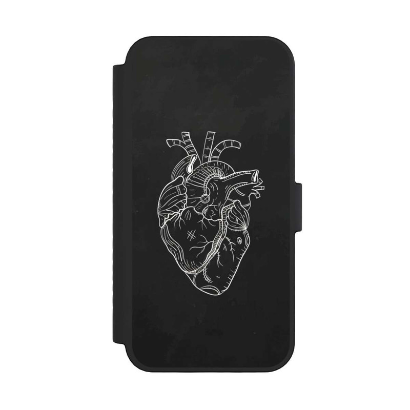 iPhone 16 Pro NIVOflip Heart Drawing Black
