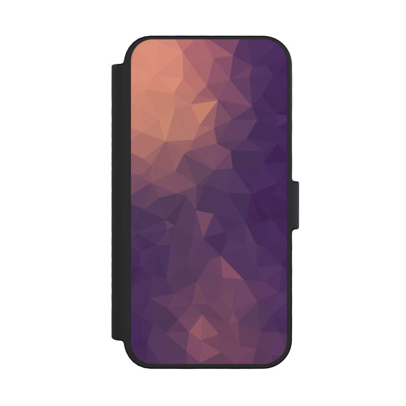 iPhone 16 Pro NIVOflip Polygonal Mosaic Rot/Violett