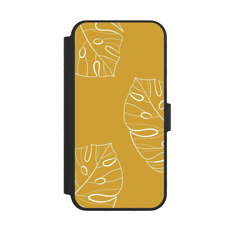 iPhone 16 Pro NIVOflip Leaves Mustard Background