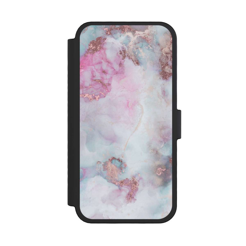 iPhone 16 Pro NIVOflip Encre Alcool Marbre Bleu