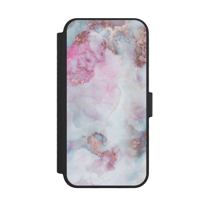 iPhone 16 Pro NIVOflip Encre Alcool Marbre Bleu