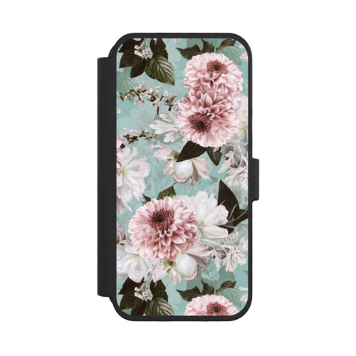 Apple iPhone 16 Pro NIVOflip Flower Wallpaper Baroque Blue