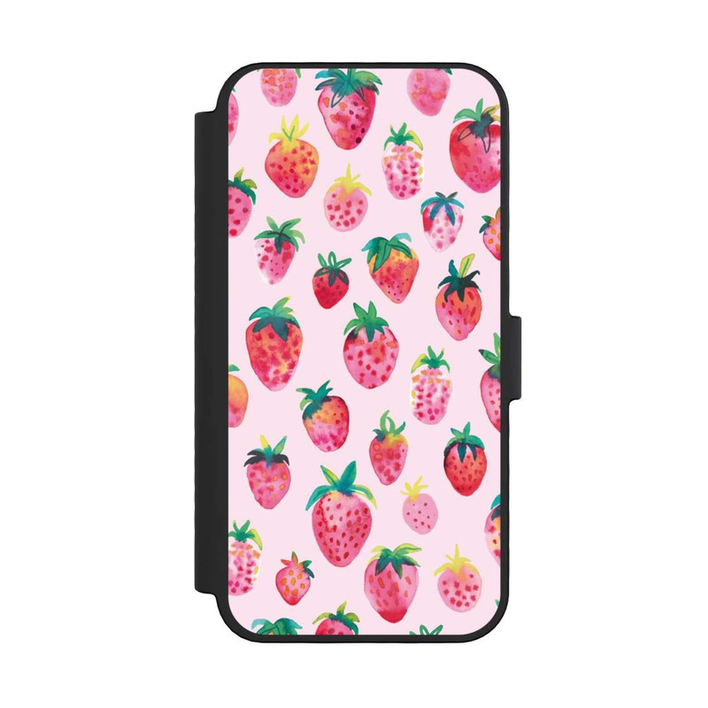iPhone 16 Pro NIVOflip Fraises aquarelles
