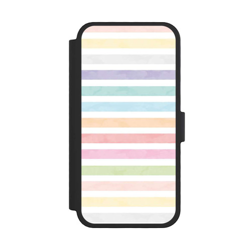 Apple iPhone 16 Pro NIVOflip Regenbogenfarbene Streifen
