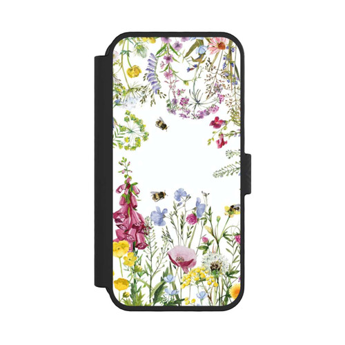 Apple iPhone 16 Pro NIVOflip Sommerwiese Wildblumen Rahmen