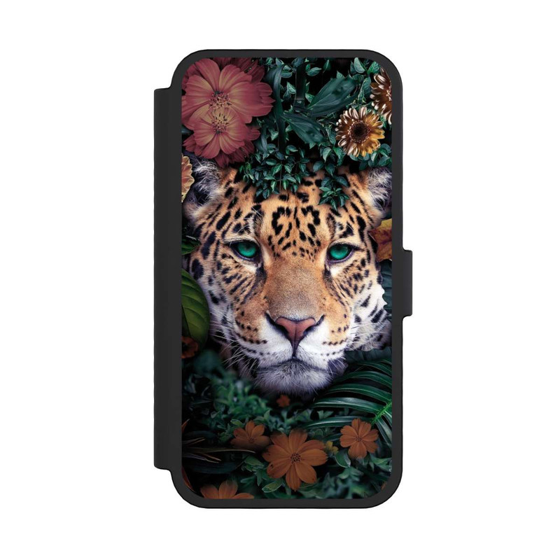 iPhone 16 Pro NIVOflip Jaguar dans la jungle verte