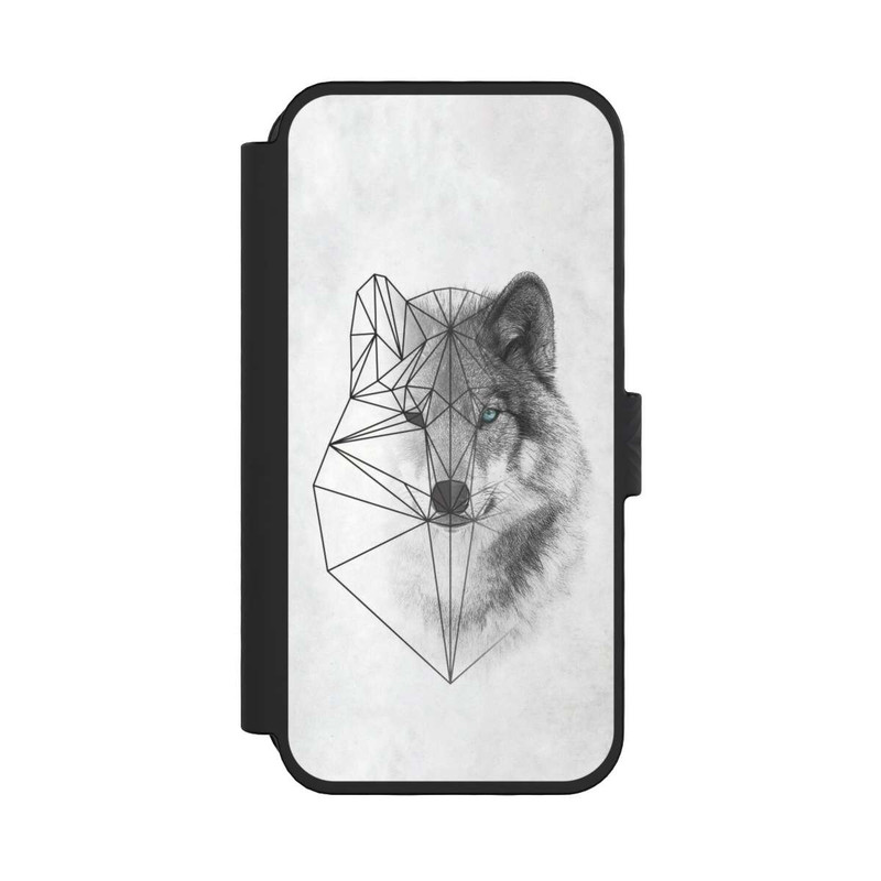 iPhone 16 Pro NIVOflip Polygonaler Wolf