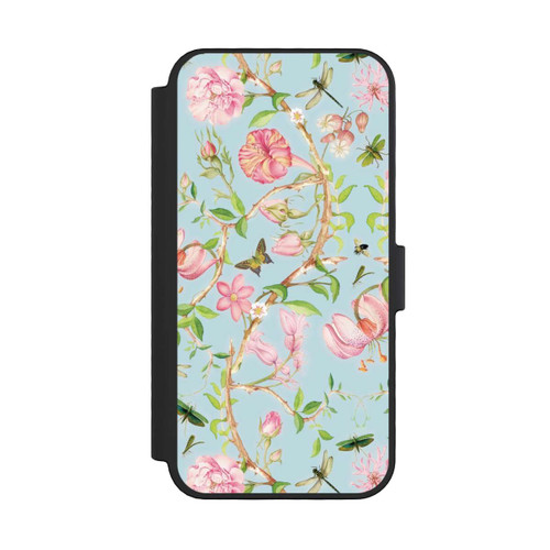 Apple iPhone 16 Pro NIVOflip Vintage Botanic Flowers Blue