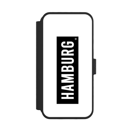 Apple iPhone 16 Pro NIVOflip HSV Hamburg Schwarz Weiss