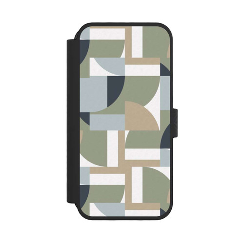 Apple iPhone 16 Pro NIVOflip Futuristic Bauhaus Polygons Beige