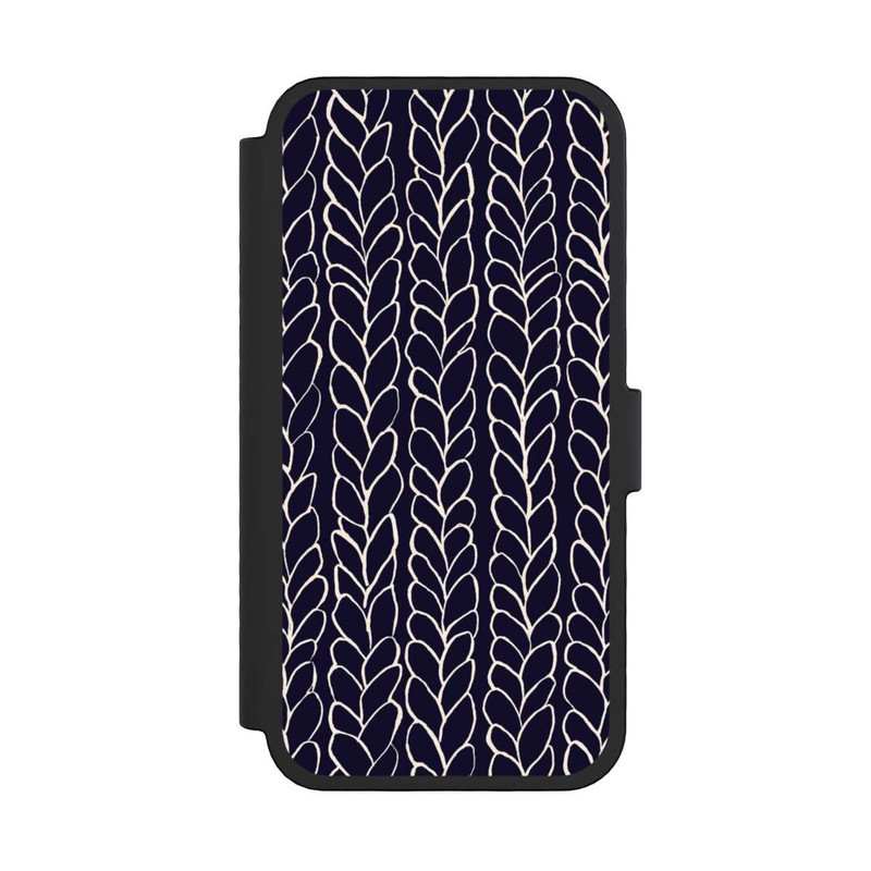 iPhone 16 Pro NIVOflip Tresses En Laine Dessins Marine