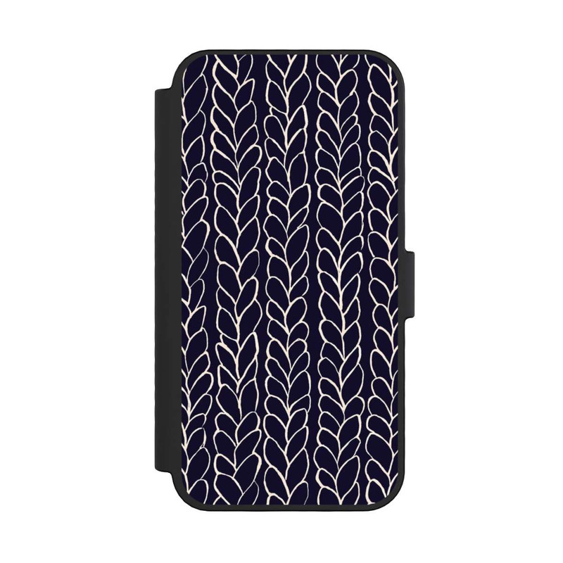 iPhone 16 Pro NIVOflip Tresses En Laine Dessins Marine