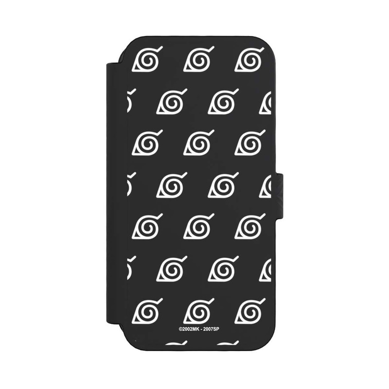 iPhone 16 Pro NIVOflip white Konoha-Pattern Transparent