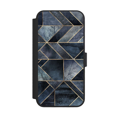 Apple iPhone 16 Pro NIVOflip Abstraktes Natur-Dunkelblau