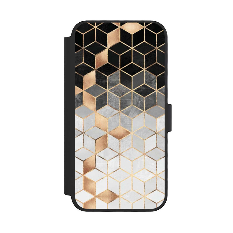 iPhone 16 Pro NIVOflip Würfel dunkel und gold