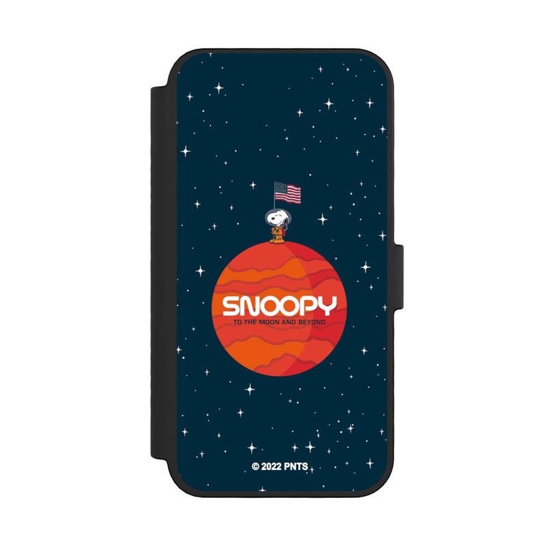 iPhone 16 Pro NIVOflip Snoopy Voyageur de l'espace Orange