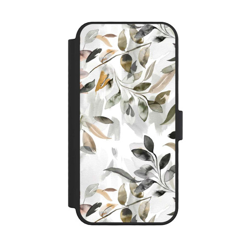 Apple iPhone 16 Pro NIVOflip Aquarellblätter neutral