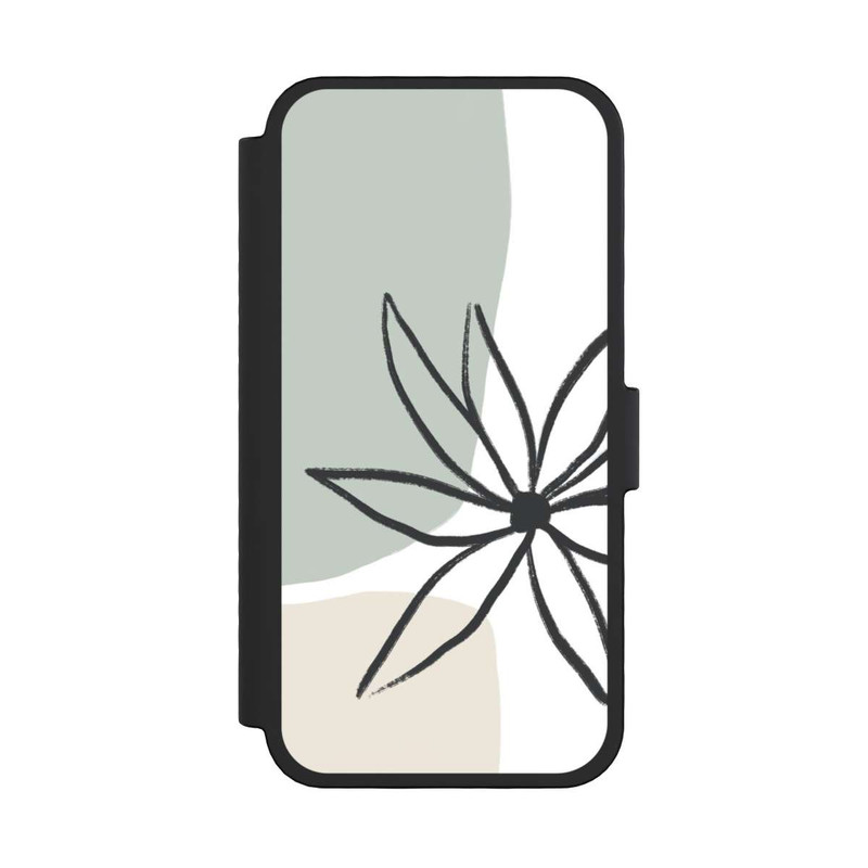 iPhone 16 Pro NIVOflip Blume Minze und Sahne
