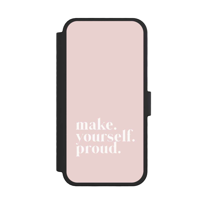 iPhone 16 Pro NIVOflip Make Yourself Proud Zitat - Altrosa