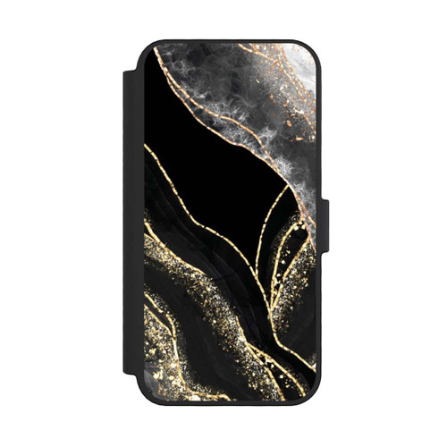 Apple iPhone 16 Pro NIVOflip Dark Marble Gold