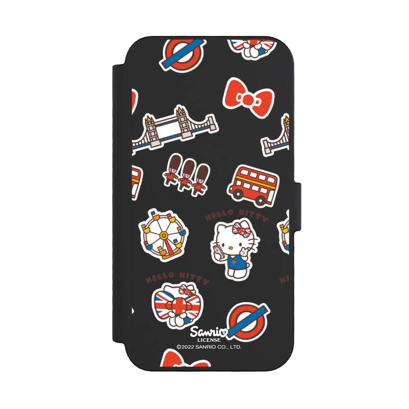 iPhone 16 Pro NIVOflip Hello Kitty Londoner Abzeichen Transparent