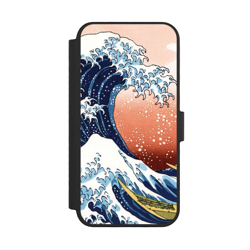 iPhone 16 Pro NIVOflip La Grande Vague de Kanagawa Rouge