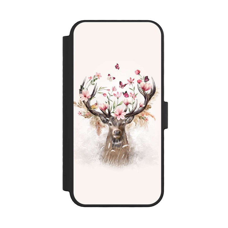 iPhone 16 Pro NIVOflip Cerf & Fleurs