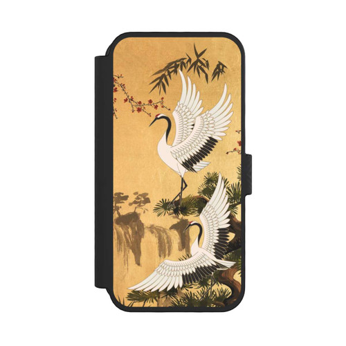 Apple iPhone 16 Pro NIVOflip Kraniche Gold Japan 2