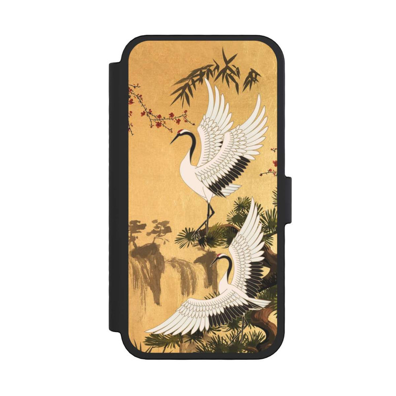 iPhone 16 Pro NIVOflip Kraniche Gold Japan 2
