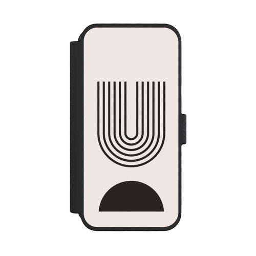 Apple iPhone 16 Pro NIVOflip Modern Art Schwarz Lines