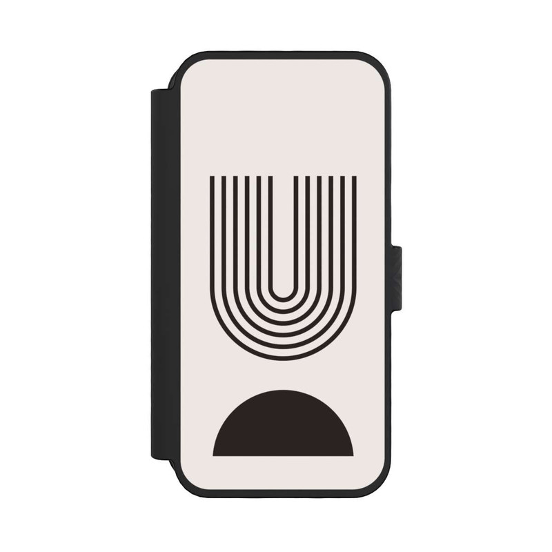 iPhone 16 Pro NIVOflip Moderne Kunst Schwarze Linien