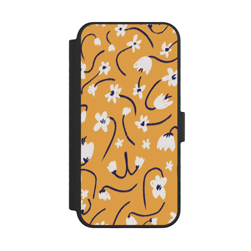 iPhone 16 Pro NIVOflip Pattern Petites Fleurs Jaunes