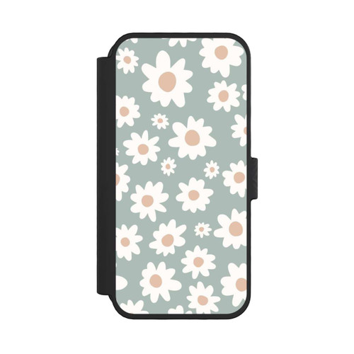 Apple iPhone 16 Pro NIVOflip Daisy Flower Seamless Pattern Green