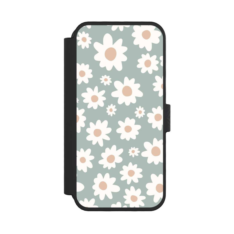 iPhone 16 Pro NIVOflip Daisy Flower Seamless Pattern Green