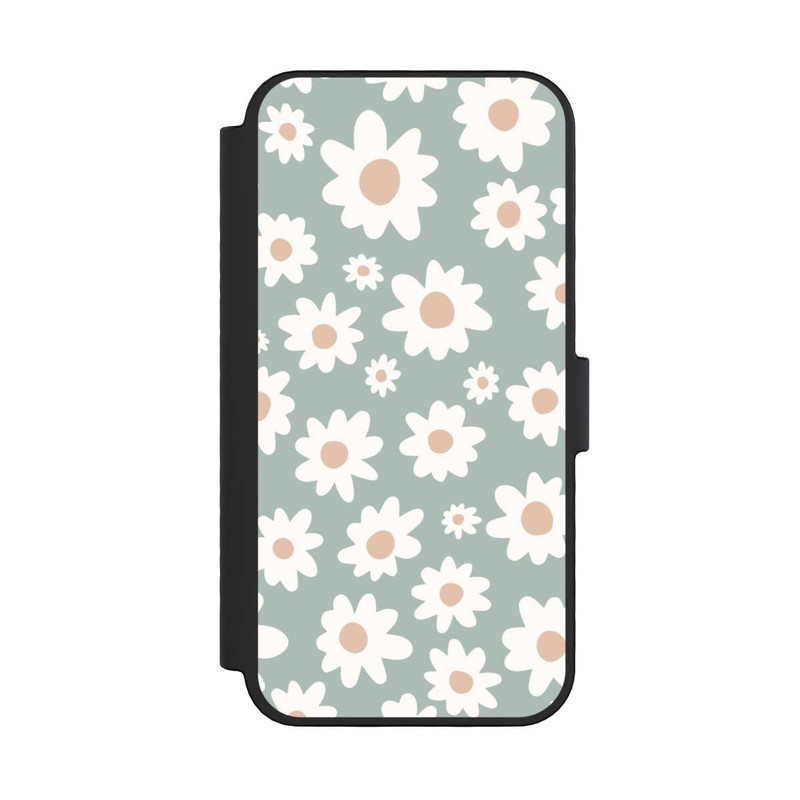 iPhone 16 Pro NIVOflip Daisy Flower Seamless Pattern Green