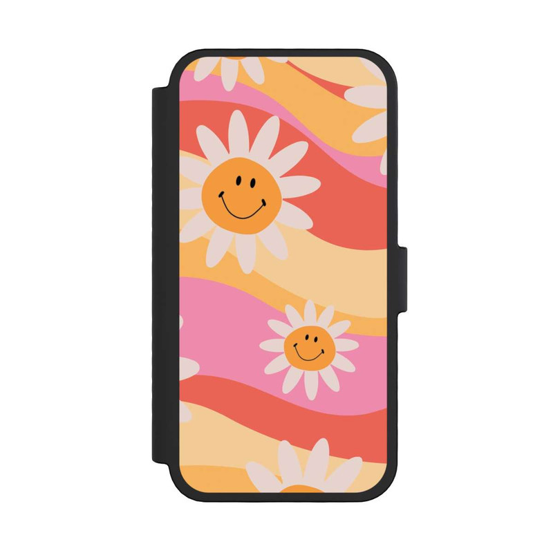 iPhone 16 Pro NIVOflip Retro Smiles Orange Colorful